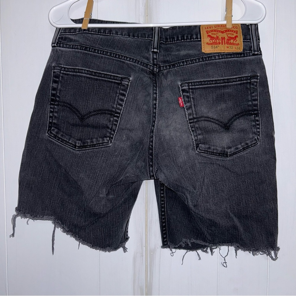 Levi's Black Cutoff Denim Shorts